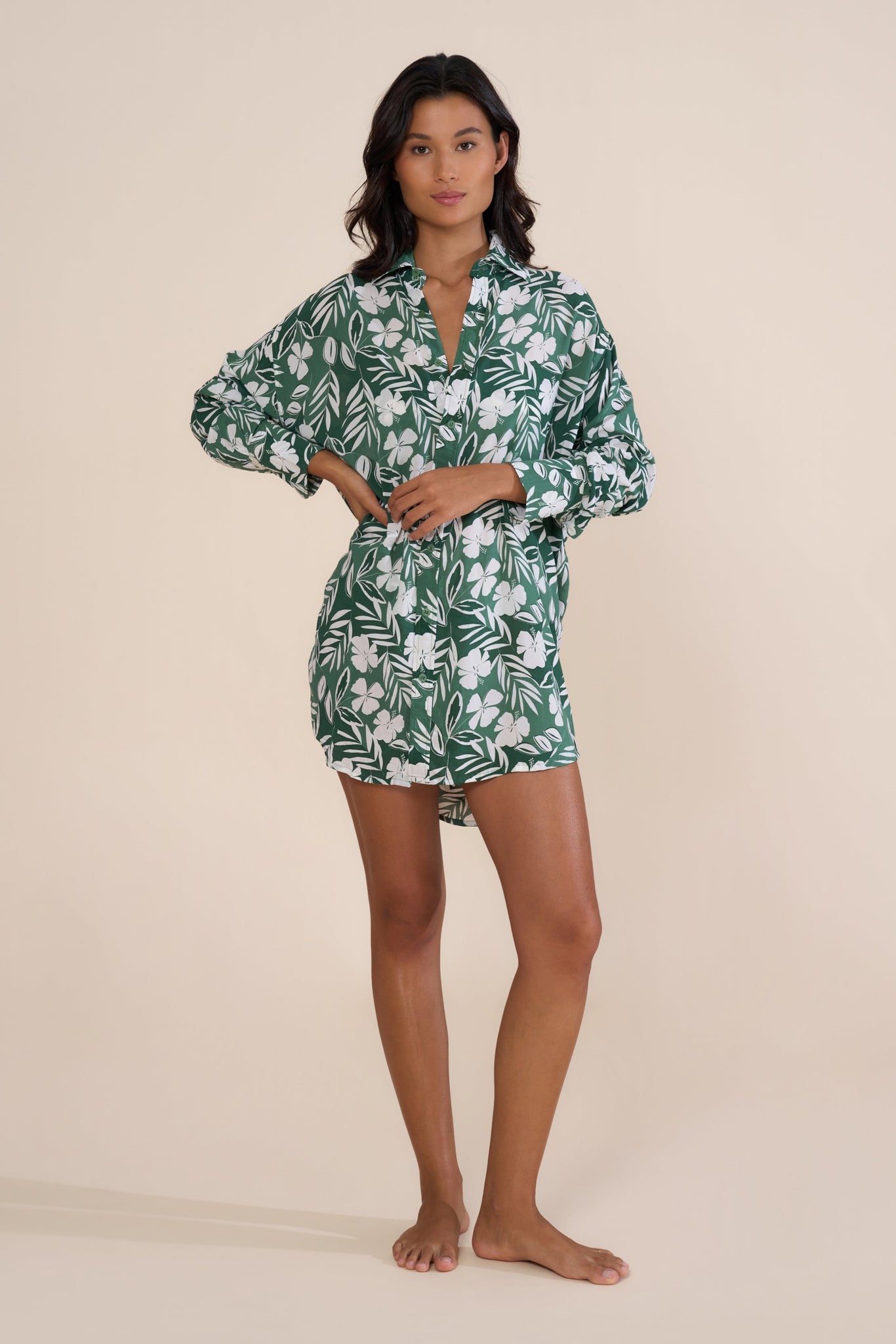 Mimi Shirt Dress - Flora