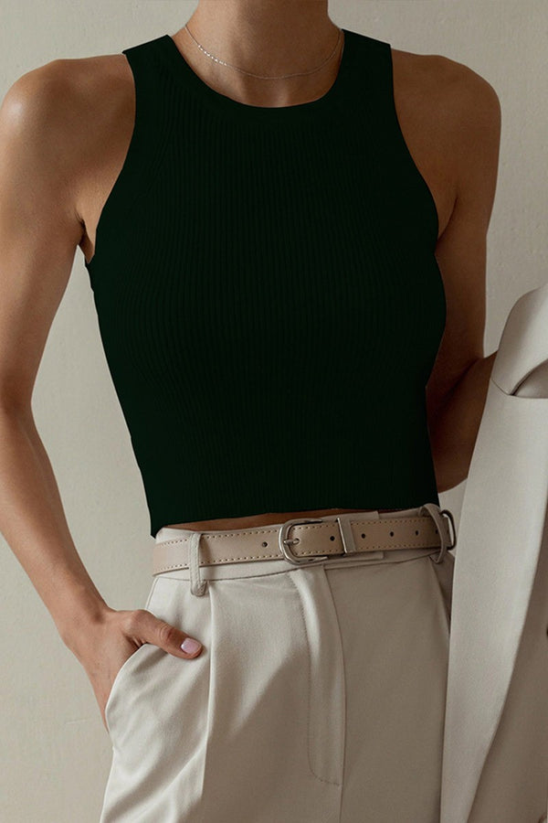 Solid Tank Crop Top