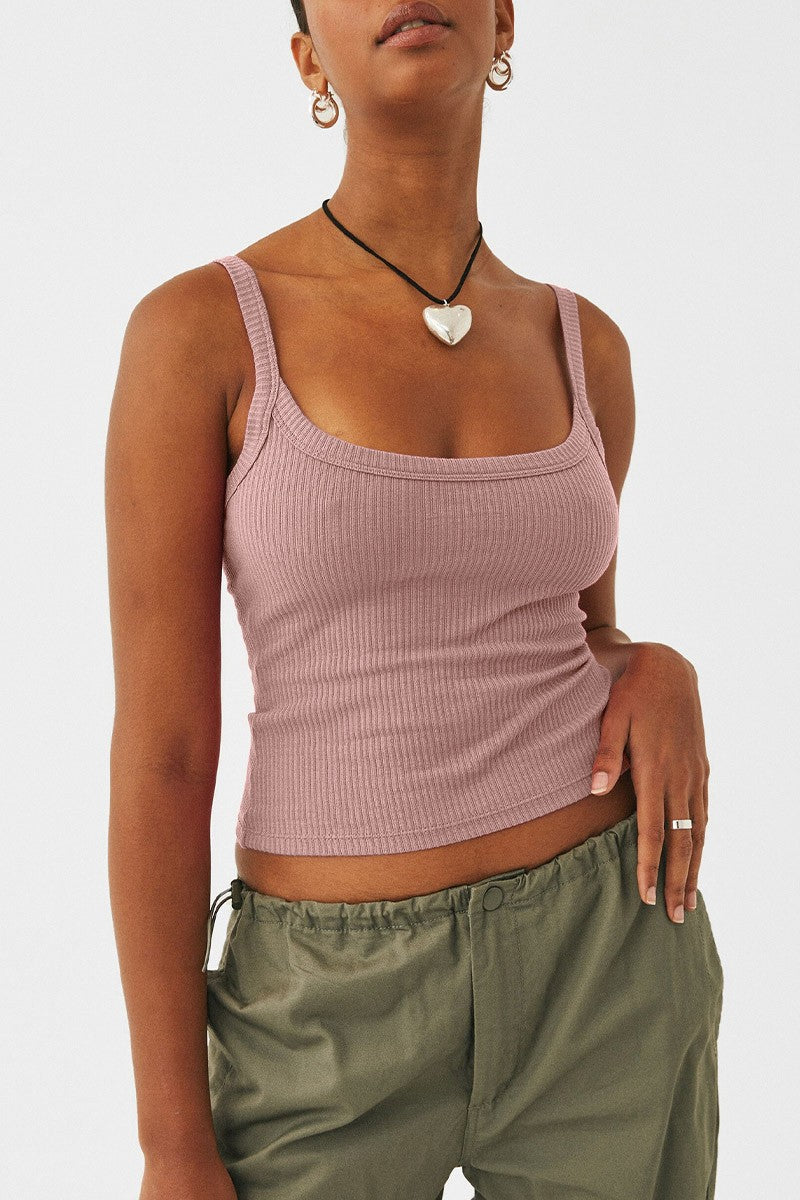 Ribbed Knit Crop Top