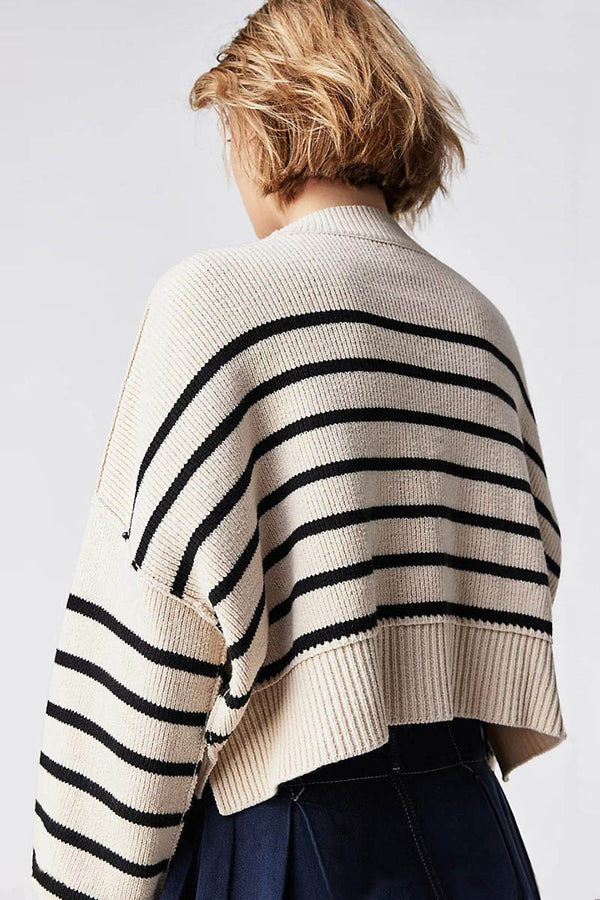 Striped Crop Sweater