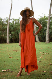 Tina Dress - Rust