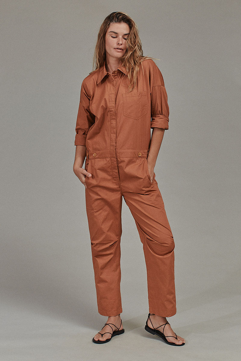 Halifax Jumpsuit - Tobacco