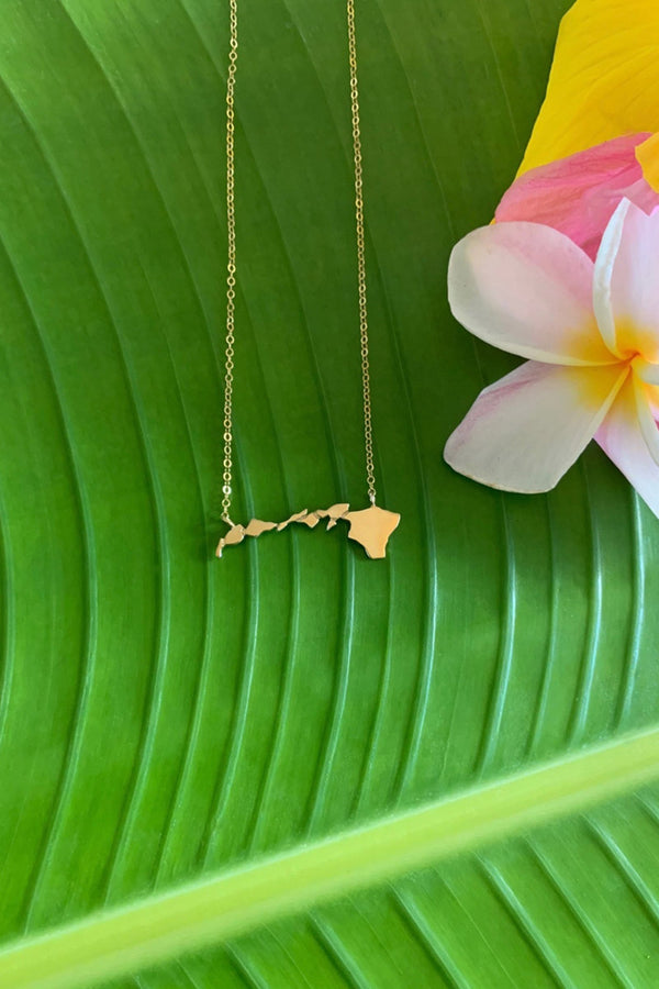 Across The Hawaiian Islands Necklace - GF