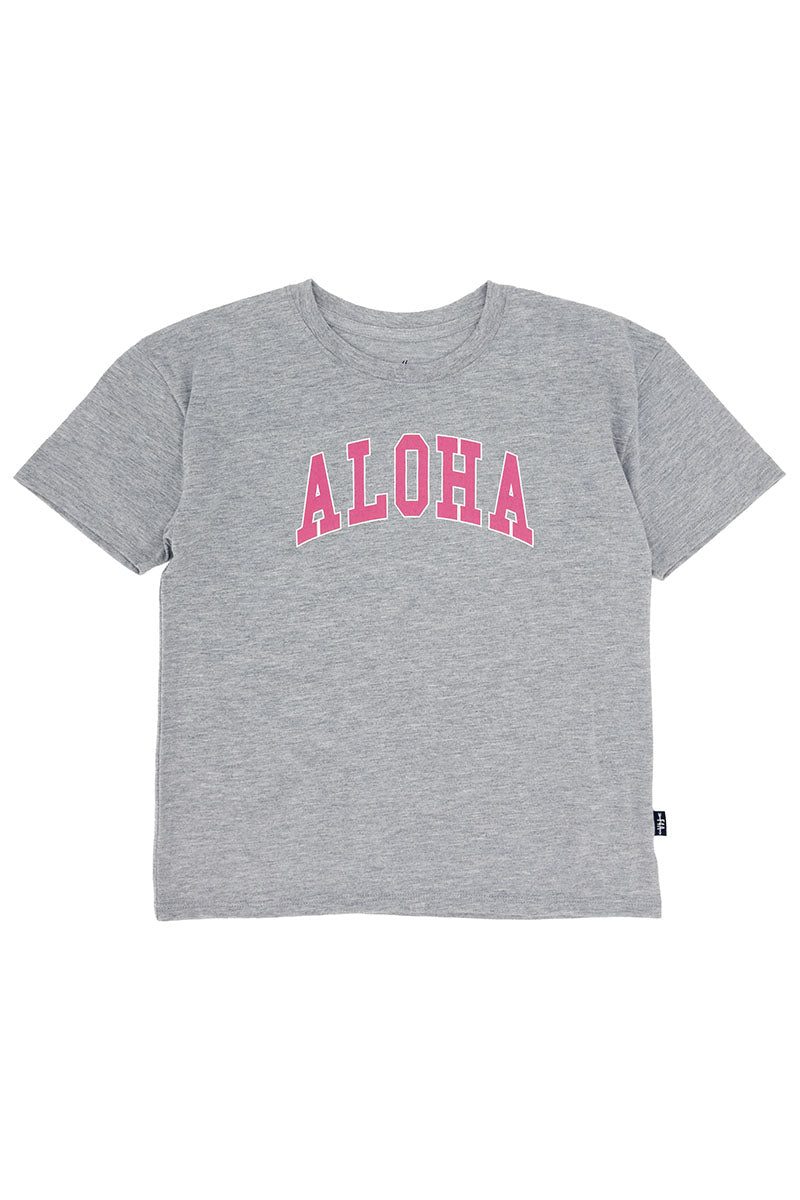 Feather 4 Arrow Aloha Billie Tee - Kid's Cotton Top (Grey)