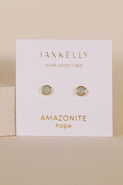 Amazonite Stud Earrings