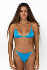 String Top - Adrift, Azure, Tiger Lily Ribbed