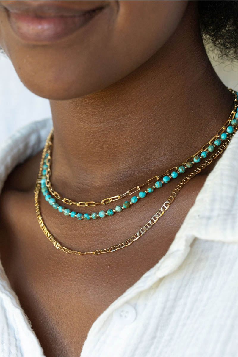 Beaded Turquoise Necklace