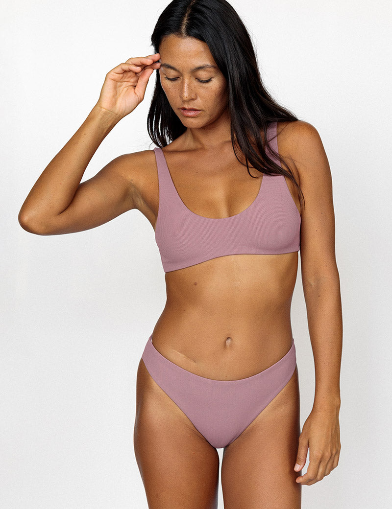 Bonita Top - Mauve Reptile