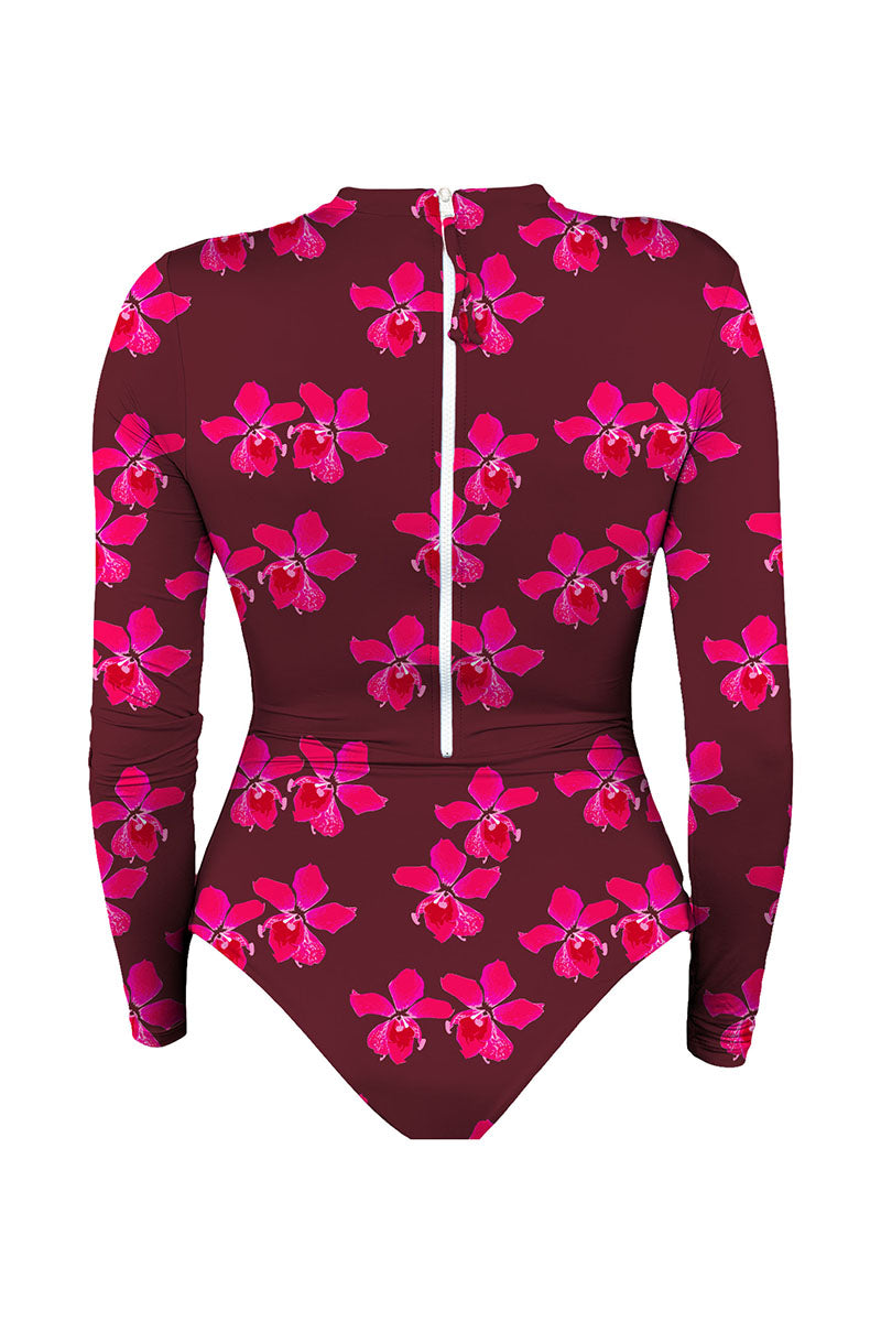 Long Sleeve Bodysuit - Pink Orchid