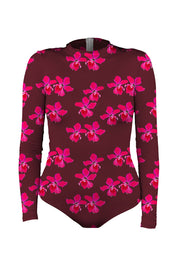 Long Sleeve Bodysuit - Pink Orchid