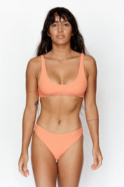 Bonita Top - Cantaloupe Ribbed