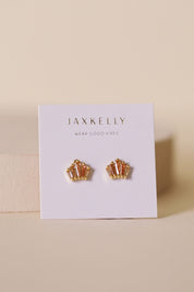 Champagne Crown Earrings