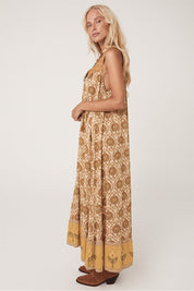 Chateau Maxi Sundress - Champagne