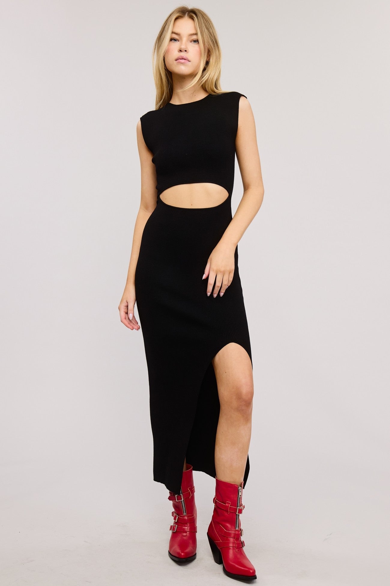 Cut Out Midi Dress