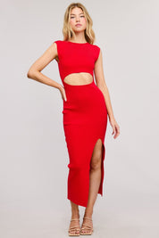 Cut Out Midi Dress