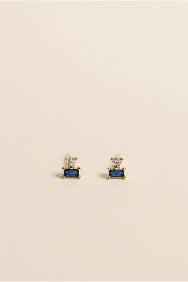 Double Stud Stack - Sapphire