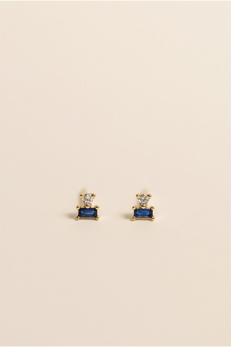 Double Stud Stack - Sapphire