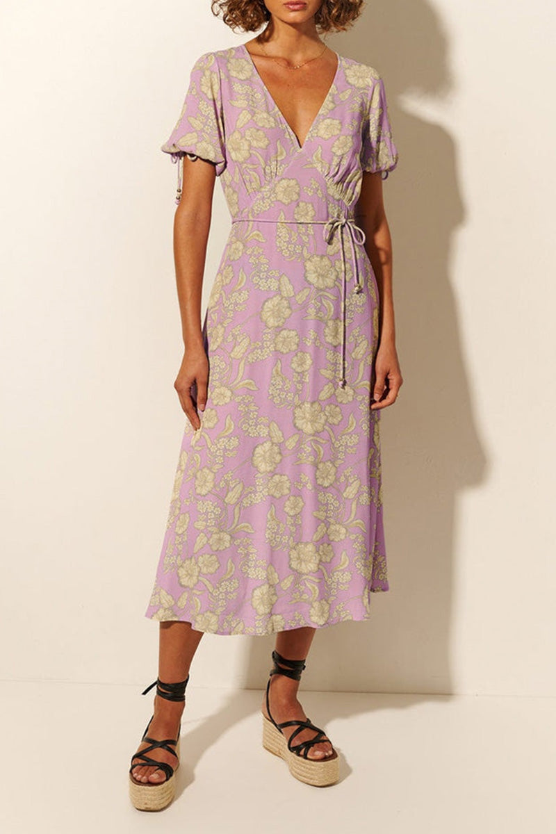 Elzette Midi Dress - Lilac