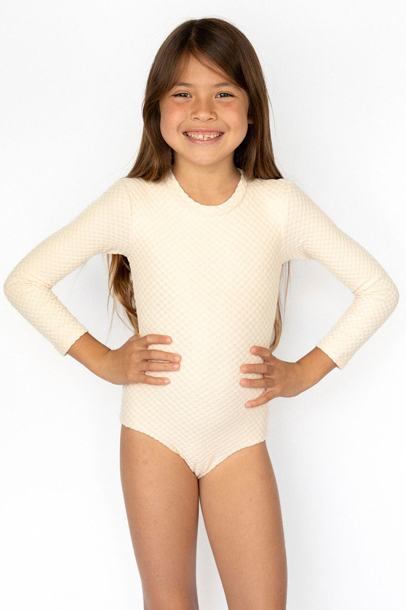 MAI Littles Long Sleeve Bodysuit (Bluestone Orchid, Pink Sundays)