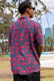 MAI Men's Louis Shirt (Bluestone Orchid, Pink Sundays)