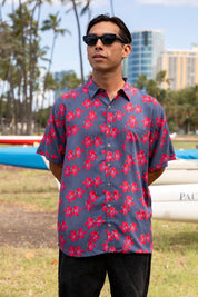 MAI Men's Louis Shirt (Bluestone Orchid, Pink Sundays)