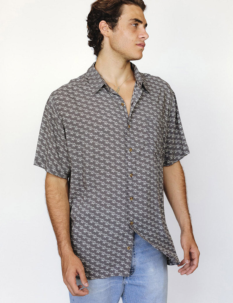 Men's Louis Shirt - Moon Flower, Sundays, Desert Flower