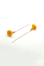 Puakenikeni Flower Threader Earrings