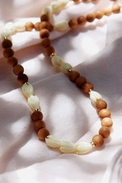 Sandalwood Pikake  Necklace - Hakumele