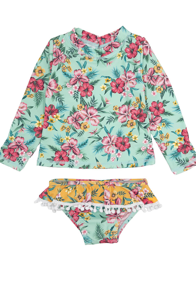 Sandy Toes L/S Swim Set