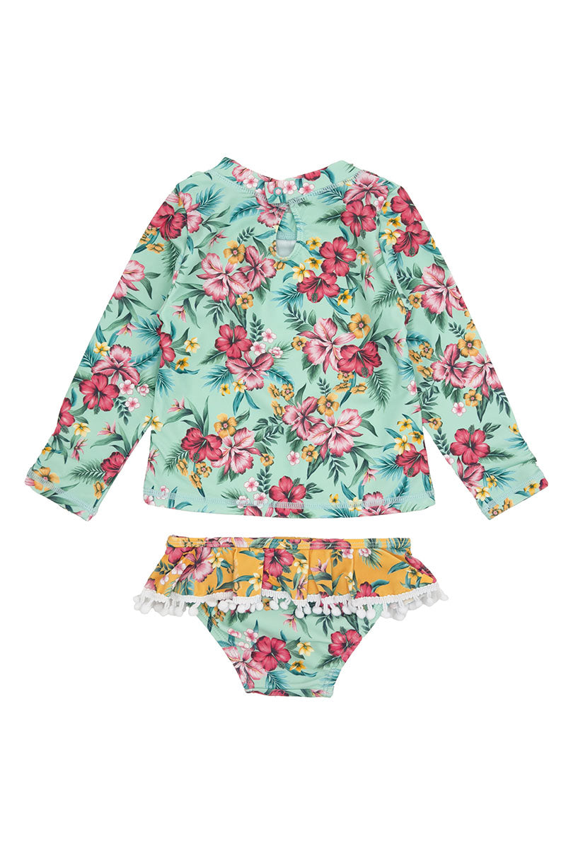 Sandy Toes L/S Swim Set