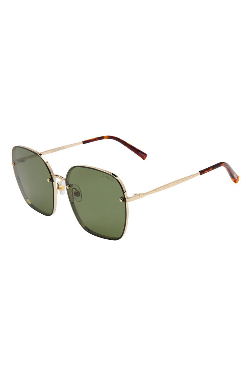 Emerson Sunglasses - Gold/Green Pol