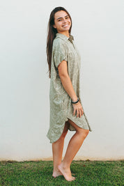 Kahea Dress - Mint Ginger, Sage Ginger