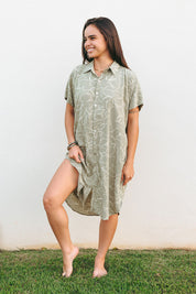 Kahea Dress - Mint Ginger, Sage Ginger