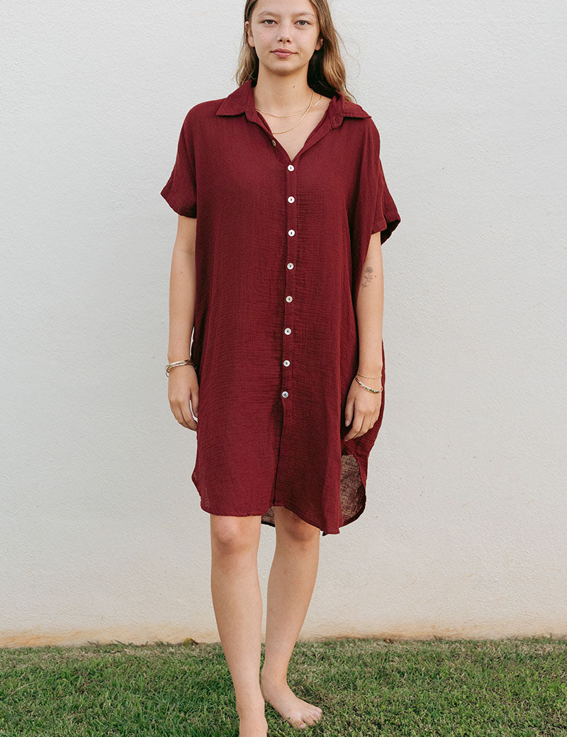 Kahea Dress - Onyx, Sage, Merlot, Dune