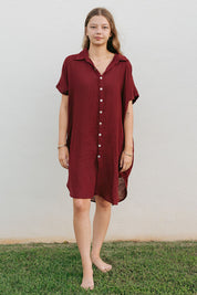 Kahea Dress - Onyx, Sage, Merlot, Dune