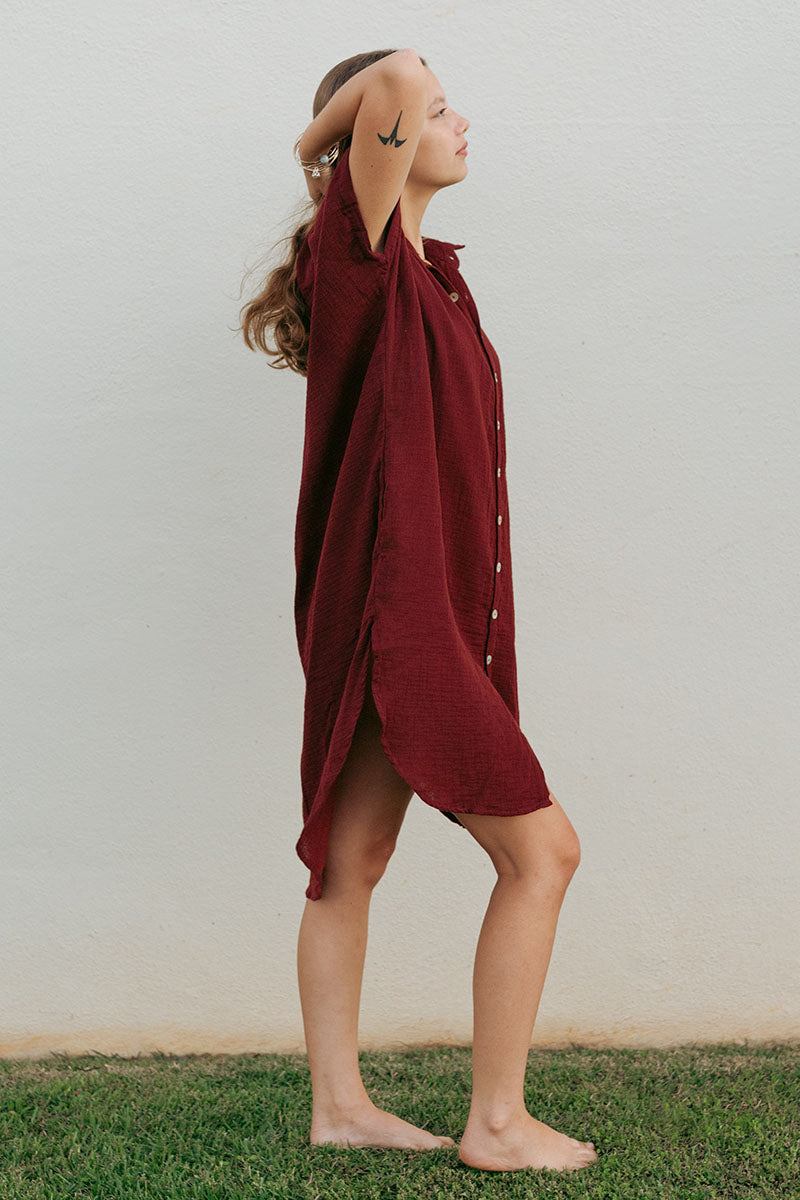 Kahea Dress - Onyx, Sage, Merlot, Dune