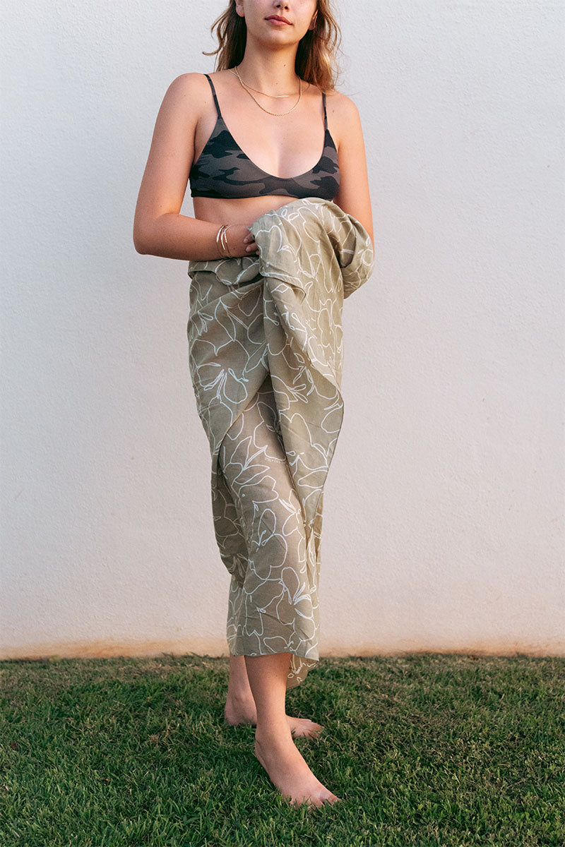 Salt + Sea Sarong - Mint Ginger, Sage Ginger